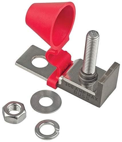 Bay Marine Supply – MRBF Terminal Fuse Block (Fuse Not Included) - Single Stud - Compact Mount for Marine Rated Battery Fuse