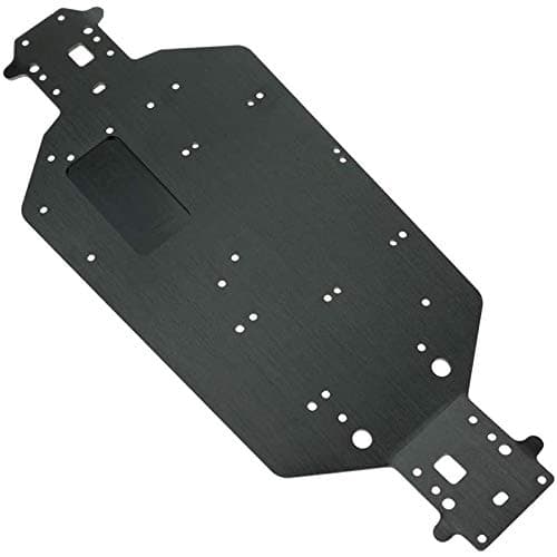 Nrpfell For HSP 04001 Metal Aluminum Chassis Upgrade Parts for 1/10 RC Buggy XSTR Truck 94111 Redcat EPX,Black