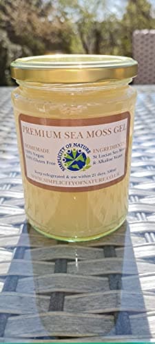 Sea Moss Gel Alkaline Freshly Made on Order (Premium Alkaline Saint Lucian SEA Moss Gel) Vegan / Supports Digestive System/ Gluten Free