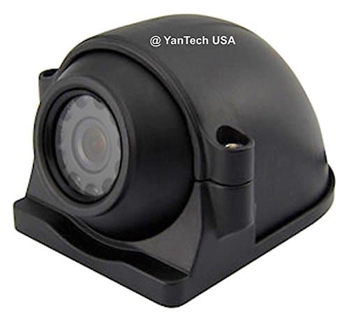 CCD Color Rear View Side Roof Ceiling Mount Cameras with HIGH Resolution 700TVL, Wide Angel 120 Degree View, 12 IR Lens for Night Vision, 4-pin Connector. - by YanTech USA