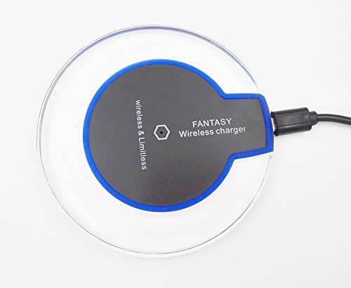 LittleDaisy Ultra-Slim QI Wireless Charger Pad for iPhone 6/6s/6 plus/7/7 Plus Samsung Galaxy S7/S7 Edge/S6/S6 Edge, LG Optimus Vu2, HTC X9/X8 and All Qi-Enabled Devices (Blue)