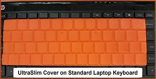 Speedskin UltraSlim keyboard instruction cover, slim KB, Apple laptops, orange, silicone
