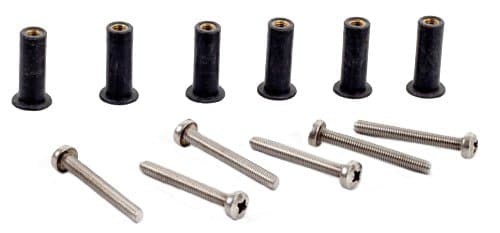 Pack of 6 H2o Kayaks M5 Neoprene Well Nut Inc Marine Grade A4 Stainless Steel Pozi Screw (Pack 6) Long Type D