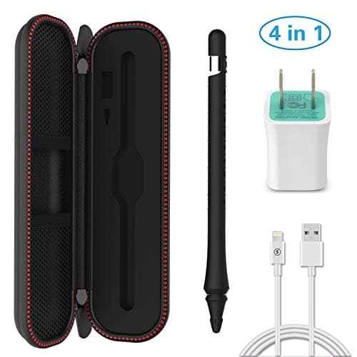 YWHONG Sleeve Compatible Apple Pencil/Pen Case Accessories, Shock Proof Cover Holder Protective Skin Pocket Sleeve, Soft Grip Pouch Compatible iPad Pro 9.7" 10.5" 12.9"