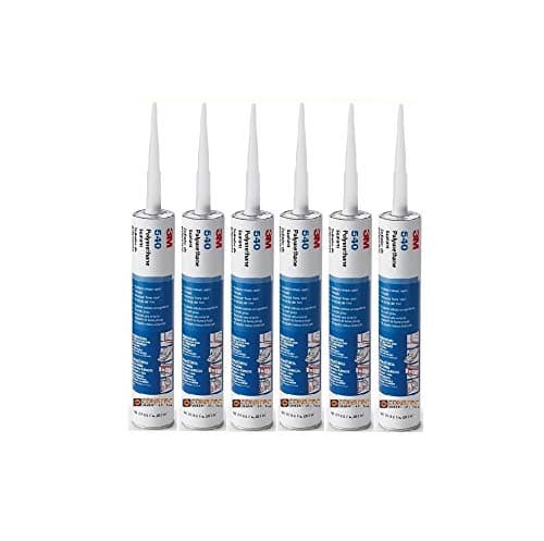 540 Polyurethane Sealant Adhesive White Marine Grade 10.5 oz Cartridge (Pack of 6)