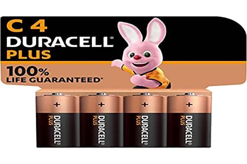 Duracell Plus C Batteries LR14 4 Pack Duracell Batteries C for Everyday Devices