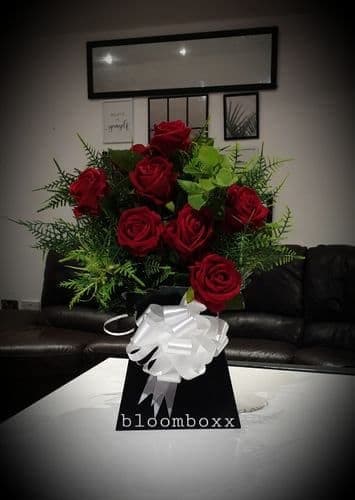 Eternal Bloom Artificial Flowers Wild Flower 6 inch Iron Hay Rack Planter, Planter hay Rack Wall Mounted and Bark