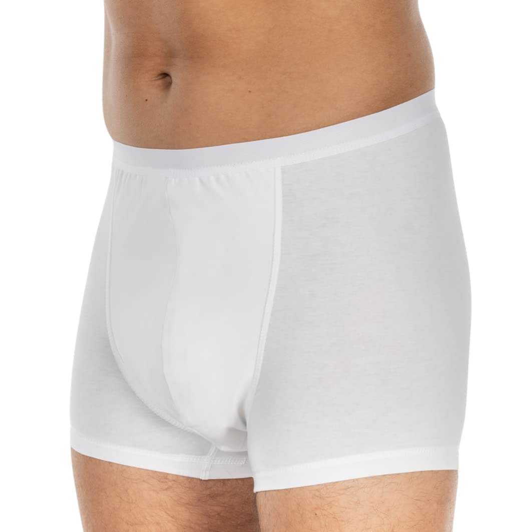 Suprima 1263 BodyGuard6 Men's Boxers for Incontinence Pads (White, Large)