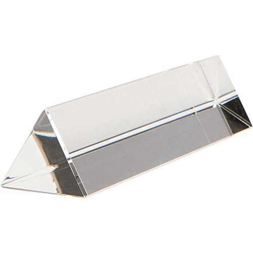 6" Optical Glass Triangular Prism 150 mm for Teaching Light Spectrum Physics or Photography