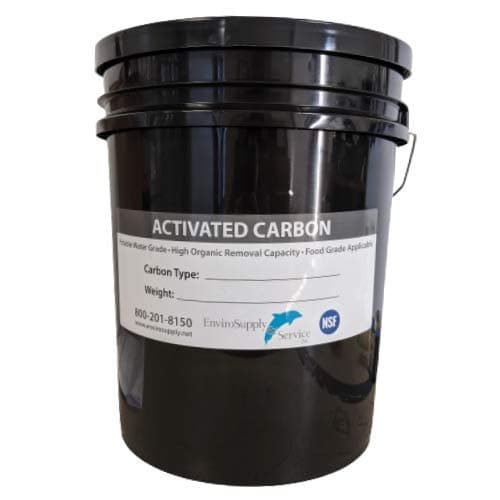 Premium 4x8 Virgin Coconut Shell Activated Carbon Charcoal (for Air Purification and Vapor Phase Applications) - Bulk 20 lb. Resealable Bucket
