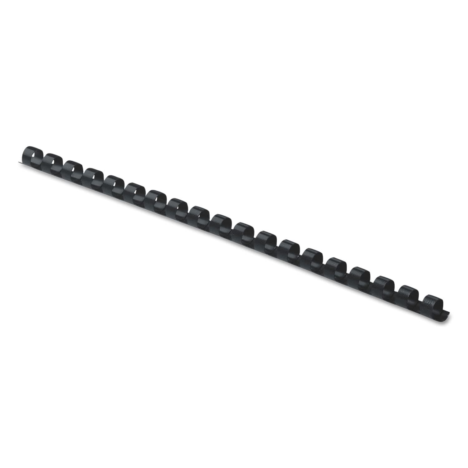 Plastic Comb Binding Spines, 1/4 Inch Diameter, Black, 20 Sheets, 100 Pack (52366)
