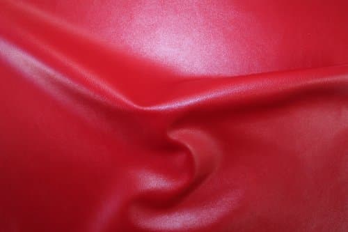 2-Way Stretch Red Faux Leather Fabric By The Yard by Shavali Fabric