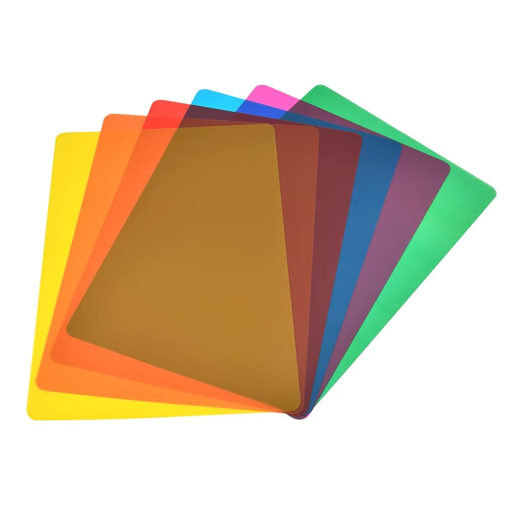 Juliyeh 6Pcs A4 Color Bookmark Guide Sheet Dyslexia Reading Aids Highlight Strips Colors Guided Reading Overlay Reading Tracking Ruler Reading Aid for Dyslexia People, Reduce Visual Stress, QG-015