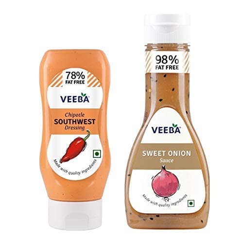 - Sweet onion sauce, 350g and Chipotle Southwest dressing, 300g - Pack of 2