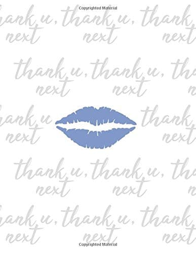 Thank U, Next: Cute Ruled Notebook For Women (8.5 x 11) Blue Ruled Notebook Journal Dairy Gift For Women