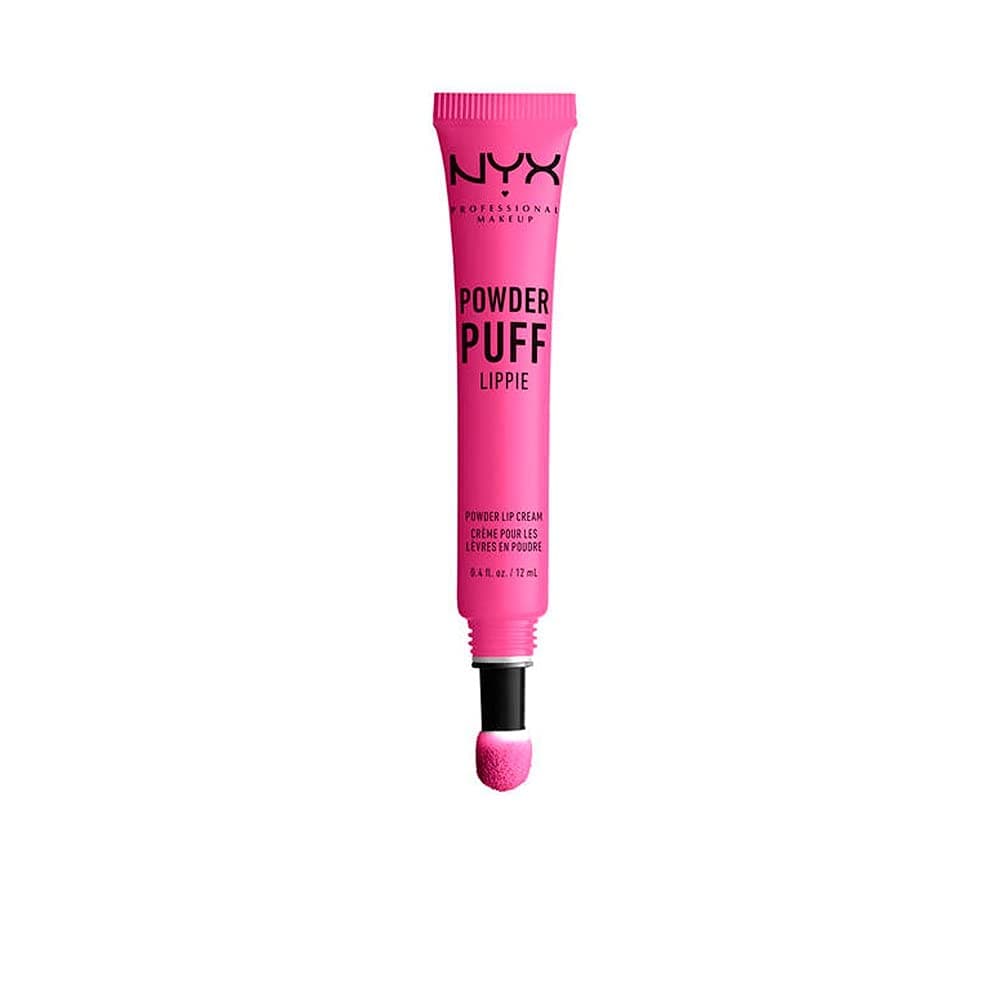 Nyx Professional MakEUp Powder Puff Lippie Lip Cream, Liquid Lipstick - Bby (Fuchsia)