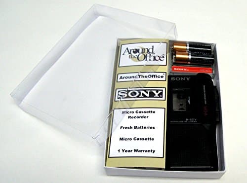 Sony M-527V Microcassette handheld Voice Recorder Reboxed In Gift Box with Accessories