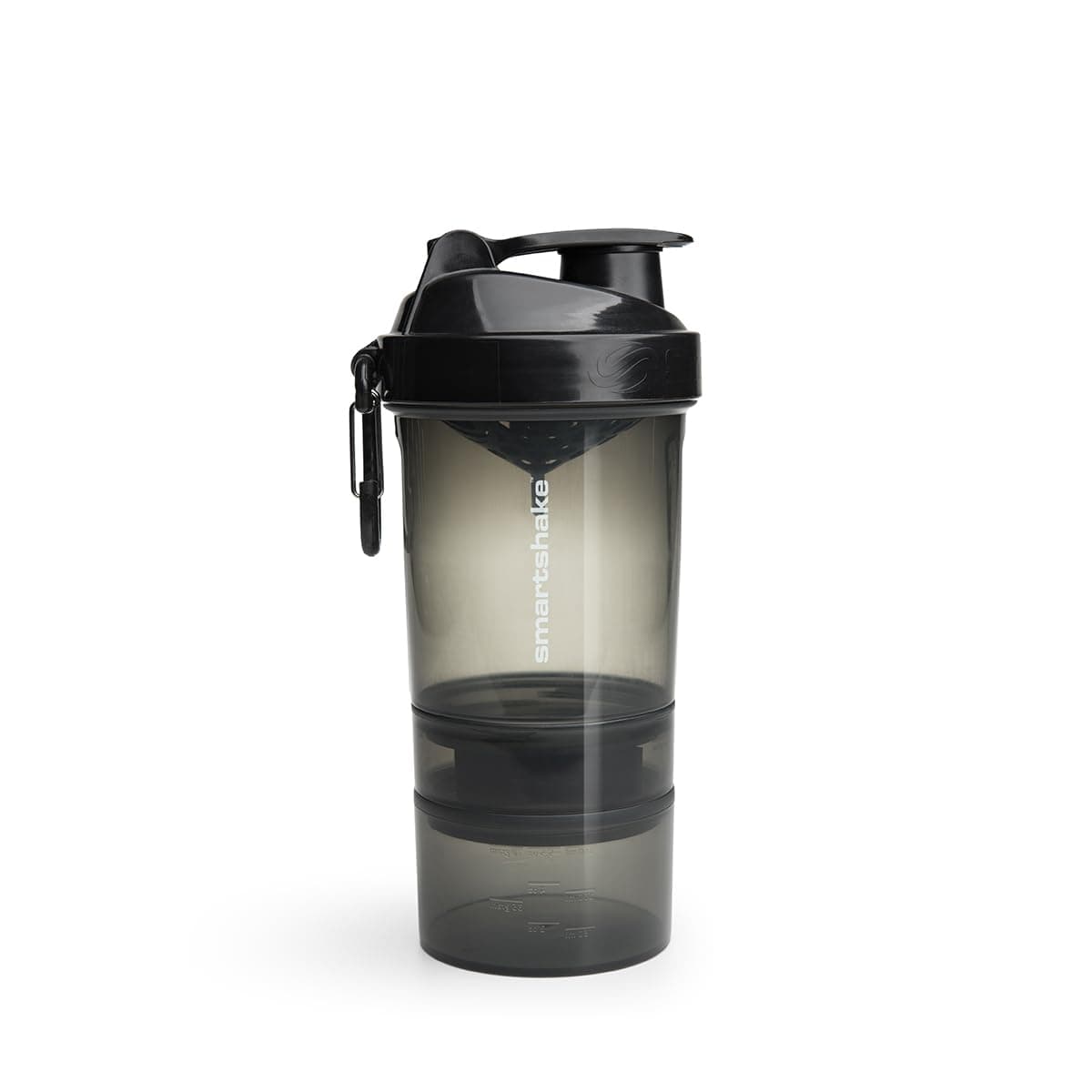 SmartShake O2GO Shaker Bottle Black 600ML