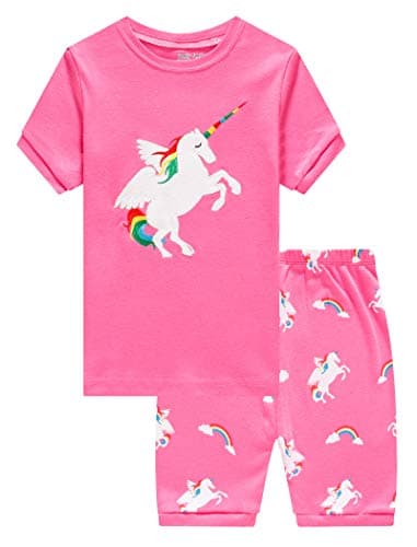 Family FeelingGiraffe Little Girls' Short Pajamas 100% Cotton Clothes
