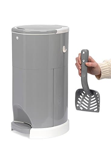 Litter Champ Premium Odor-Free Cat Litter Disposal System, gray