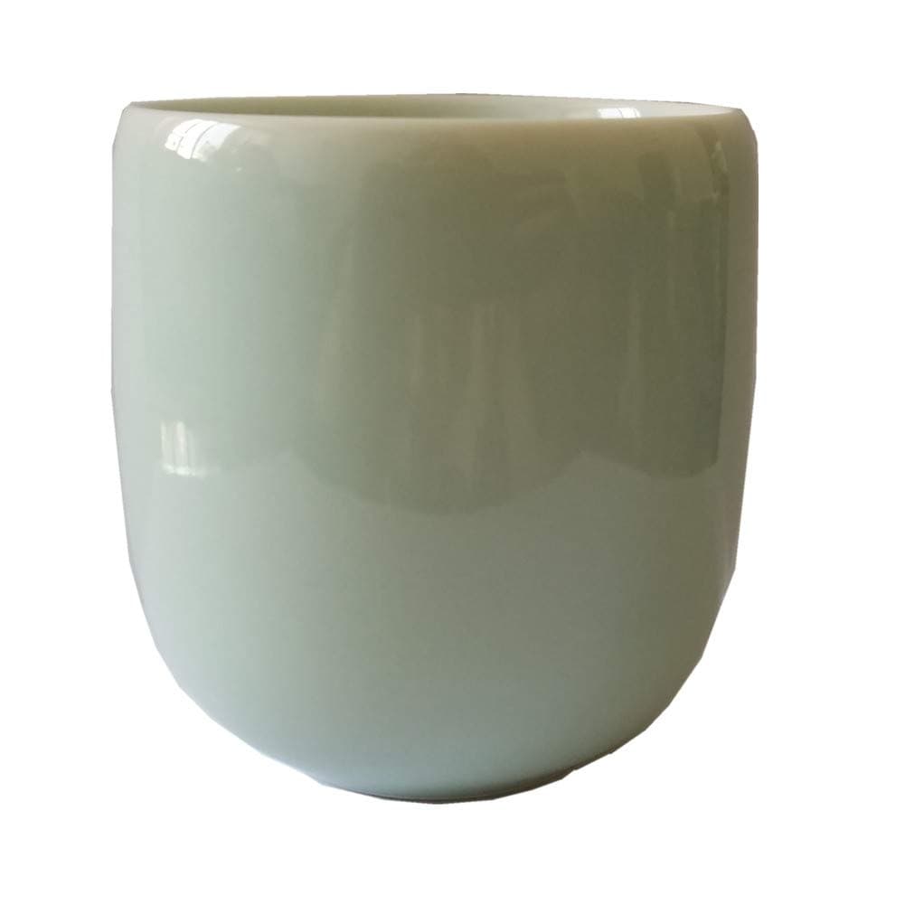 Teacups 5-Ounce Japanese Style Coffee Cup Glazed Porcelain Mugs Beer Handmade Celadon(1, Sky Blue)