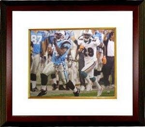 Athlon CTBL-MW5226 Deangelo Williams Signed Carolina Panthers 16 x 20 Photo Custom Framed 98 YD TD 8-24-06 LTD