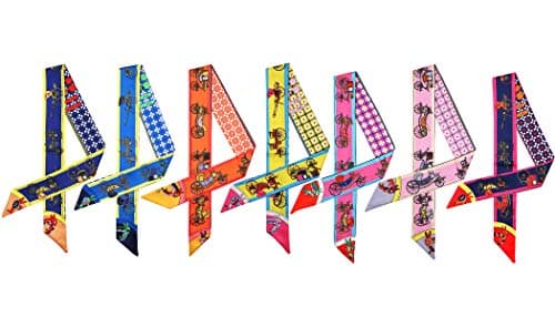 Uainhrt 4pcs/5pcs/6pcs/7pcs/8pcs Bag Handbag Handle Ribbon Scarf Hair Head Band Neck Scarf Fashion Gifts (U8074)