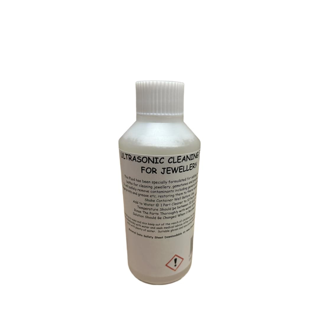 DWChemicals 250ml Ultrasonic Jewellery Cleaning Fluid, Home or Professional Cleaner for Precious Metals & Gemstones