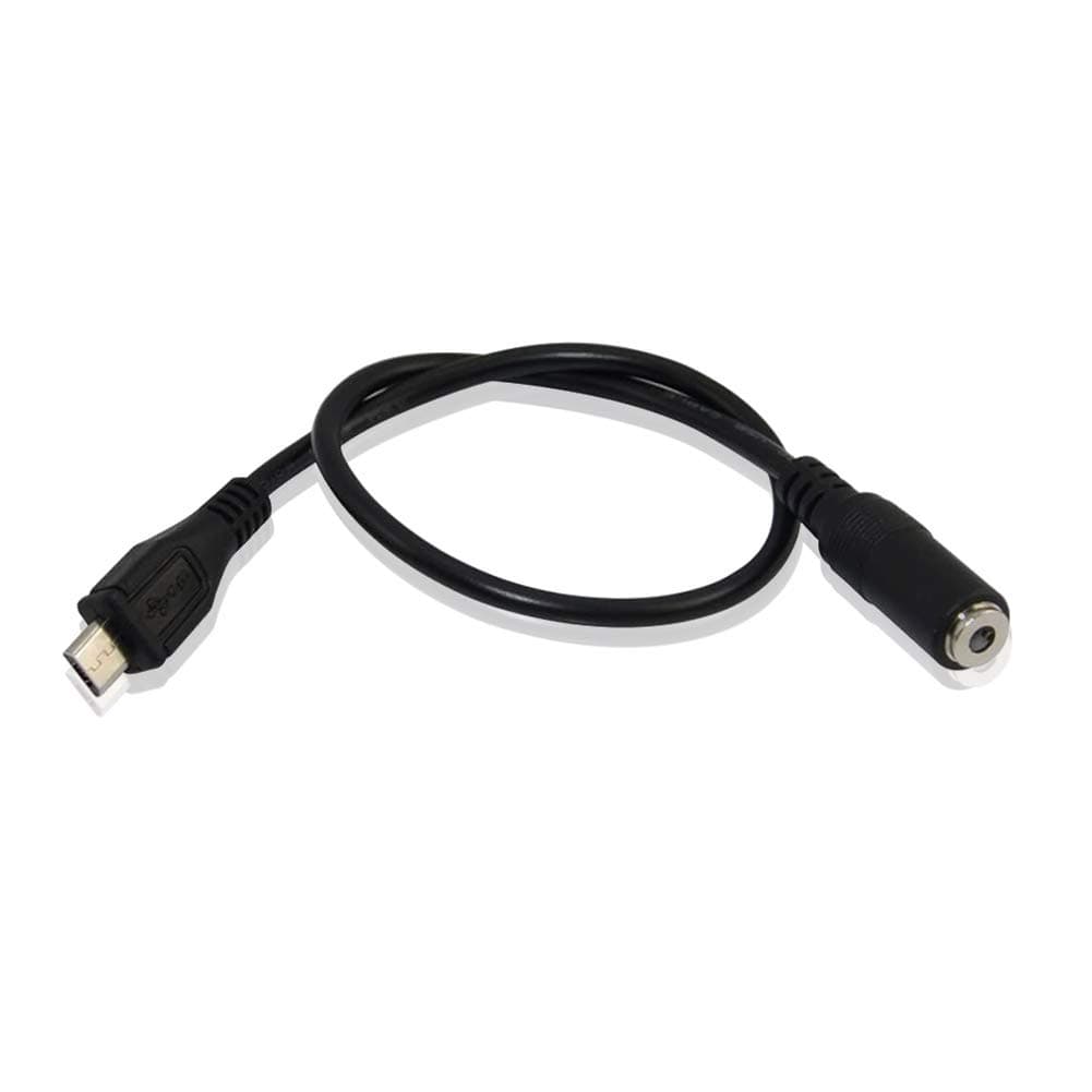 Sync 3.5mm F Aux Audio Jack to Micro USB 5 Pin Male Converter Audio Cable Char