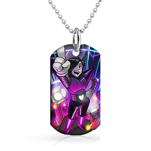 Mettaton Undertale Dog Tag with 30 inch Ball Chain Included.