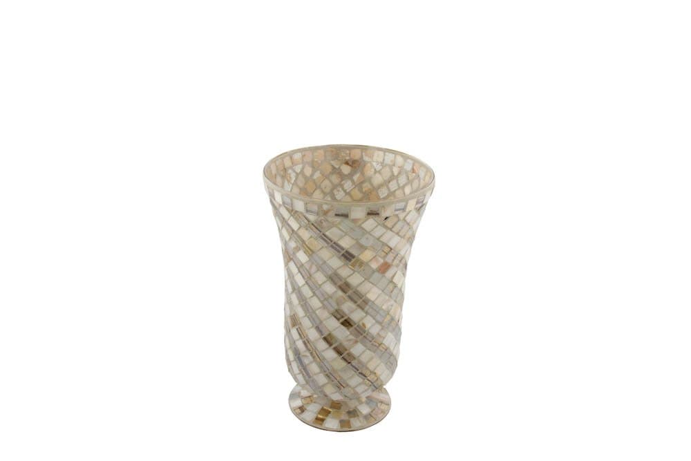 Laura Cole Mosaic Pedestal Vase, Mosaic