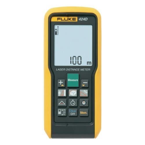 Fluke 424D Laser Distance Meter, II Class, 100m Range, +/-1mm Accuracy by Fluke Corporation