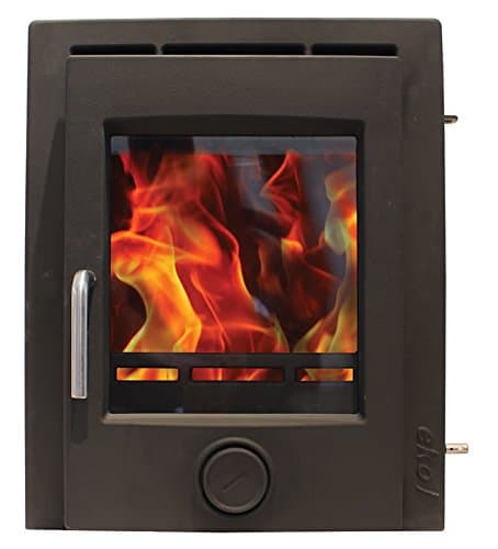 Ekol Inset 5kW Matt Black Wood Burning - Multi Fuel DEFRA Approved Stove [Energy Class A]