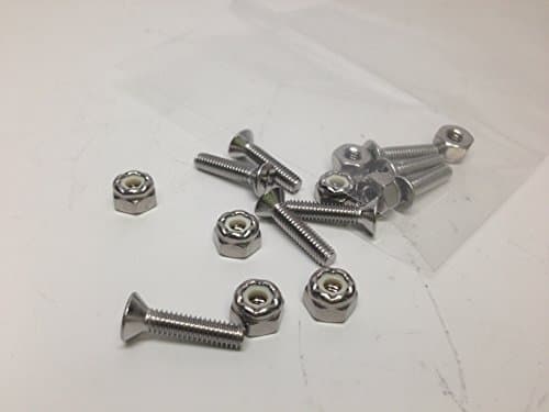 TOTAL MARINE 8 PC Set Stainless Steel Nuts Screws for Kayaks Canoes PAD Eyes