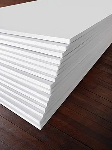 White Foam Board 8 x 10 – 15 Pack, 1/8" (3mm) Thick Foam Core Poster Board Sheets for Art, Crafts, Vision Board, School Projects, Presentations & Signs