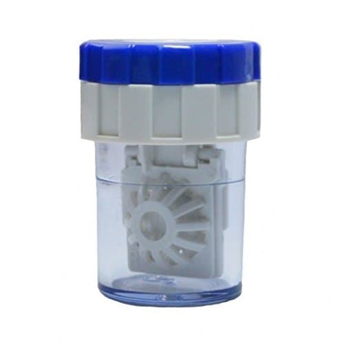 Contact lens case with Basket – contact lens cleaner – Blue/White