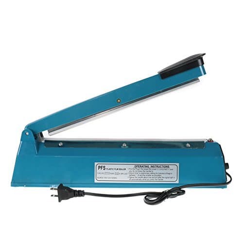 Plastic Bag Sealer 8"/12"/16" Impulse Manual Hand Sealer Heat Sealing Machine For PP and PE Plastic Bag