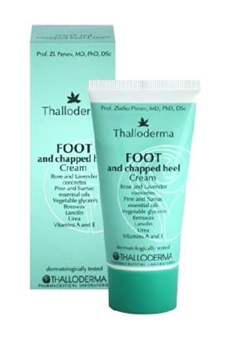 Foot & Heel Cream with Concretes of Rosa-Damascena & Lavender, Essential Oils, Beeswax, Urea, Vitamins - 50ml by Thalloderma