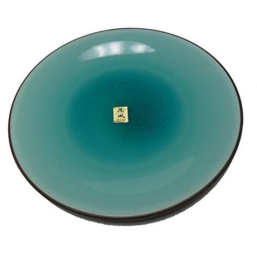 11" Japanese Turquoise Crackle Ceramic dinner serving XL plate-1PCS
