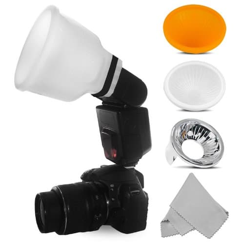 Universal Flash Lambency Cloud + Kit 3 Domes, for all flashes. FREE: A pañito Microfibre Optical.