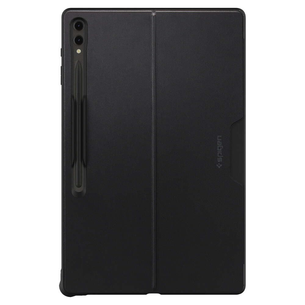 Spigen Thin Fit Pro Designed for Galaxy Tab S9 Ultra 14.6 Inch 2023 / Galaxy Tab S8 Ultra Premium Protective Case with Kickstand S Pen Holder Compatible with Keyboard (Keyboard Not Included) - Black