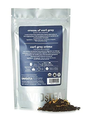 DAVIDsTEA Organic Cream of Earl Grey Loose Leaf Tea, Premium Black Tea with Bergamot and Vanilla (2 Ounces)