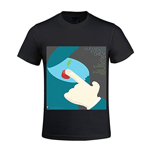 Chick Ah Go Alexander Koning Men Crew Neck Cool Men T Shirts Black