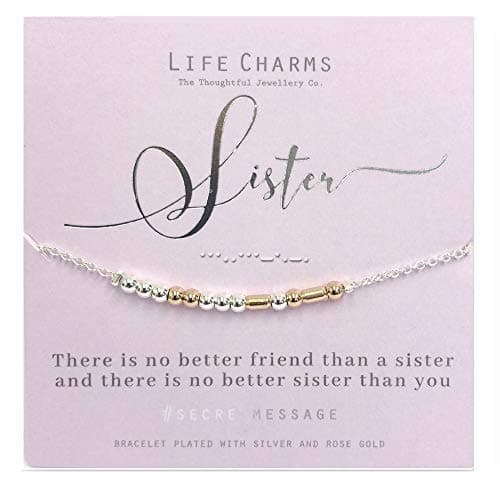 Life Charms Sister Secret Message Bracelet