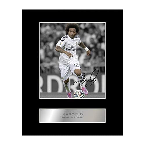 Iconic pics Marcelo Signed Mounted Photo Display Real Madrid FC