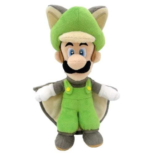 Little Buddy 1312 Super Mario Series Flying Squirrel Luigi Plush, 9"