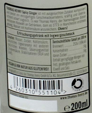 Thomas Henry Tonic, 24 x 200 ml