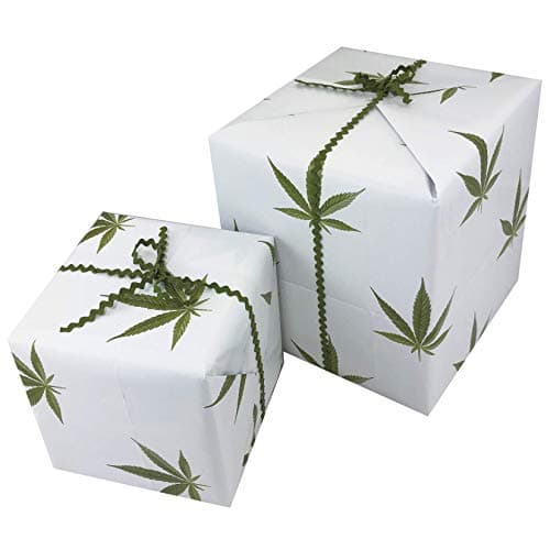 Gorilla Goodies Funny Smoke Leaf Gift Wrapping Paper | 3 Sheets Per Pack | High Quality Thick Vibrant Glossy Paper