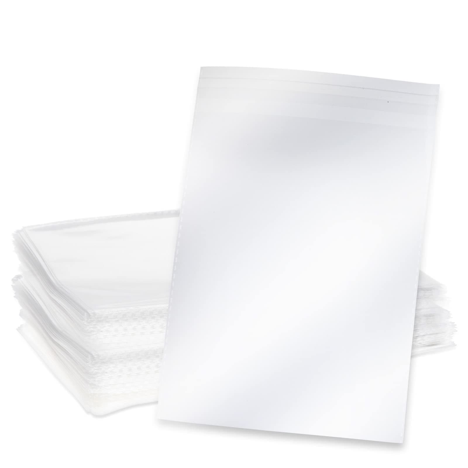 Juvale Card Sleeves - 7.6 x 5.7 in, Clear, 300 Pack - Plastic Sleeves for Greeting Cards, Invitation Envelopes, Postcard Covers & Photo Envelopes
