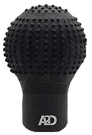 A2D? Manual Transmission Gears Pattern Stretchable Rubber Shift Knob/Lever Cover for Extra Grip and Protection Round Black for Maruti Suzuki Swift Type 3